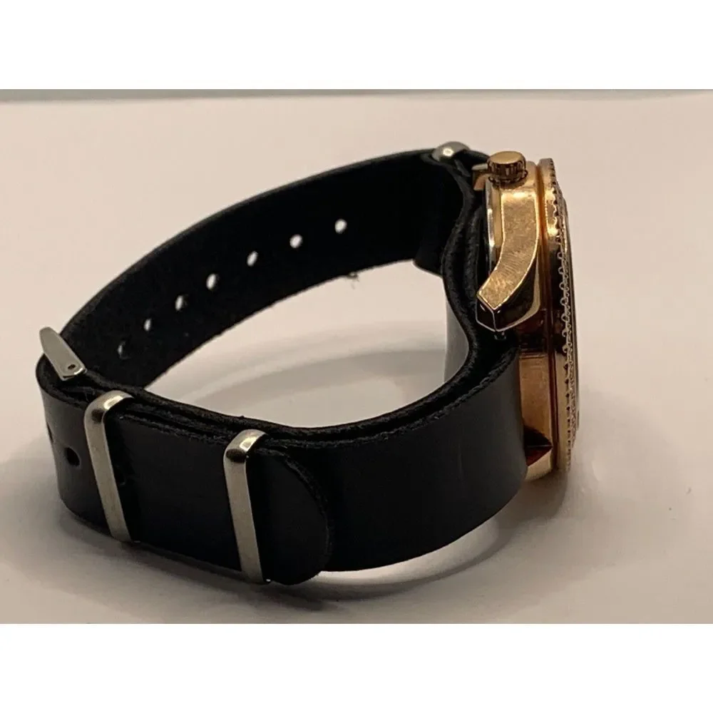 Fossil ES3590 Women's Black Leather Analog Dial Quartz Genuine Wrist Watch RU317